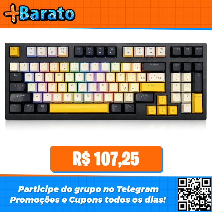 gamesmaisbarato's tweet photo. ⚡️OFERTA NA AMAZON⚡️
🎮 Teclado Gamer Mecânico ABNT2 Layout 85% USB com 13 Modos de Iluminação RGB, Switch Outemu Red/Blue, Compatível com PC, PS5 e Xbox
✅ Por: R$ 107,25 no PIX
↪️ Link: https://t.co/oe3ht5Wwyt https://t.co/qeOrGO6uov