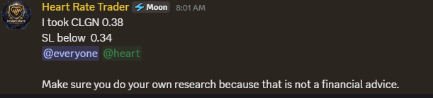 $CLGN that was my only alert / trade at pre market but took my loss!! and now ? halted up 

I knew, damn it man 
 [📷](https://pbs.twimg.com/media/HRDiZFHWwAA30