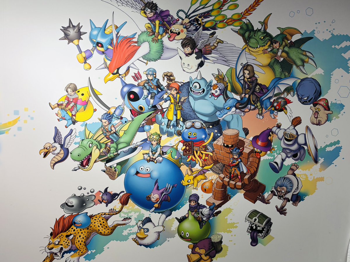 taddyin's tweet photo. ドラクエが世代を超えて愛されていることを感じられる素敵な記念展でした。
自分の子供が楽しんでるのを見ると感無量になるね。
#ドラクエ40周年記念展 https://t.co/GZqcR8nhC9