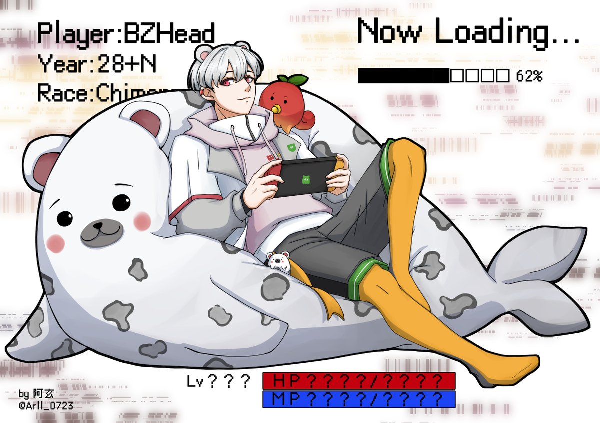 Arll_0723's tweet photo. #豹告經理我生日2026
#阿萬人迷
畫完啦～～都被叫做坐墊了自己也該躺看看才對🦭
生日快樂！ https://t.co/fjQ2nrDLkq