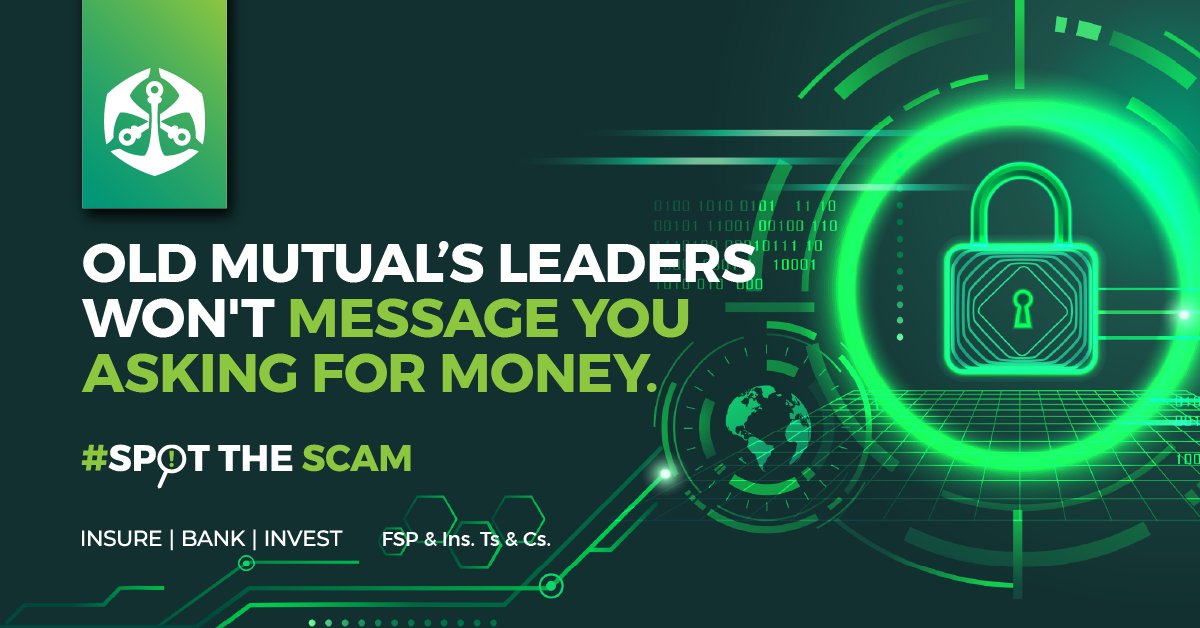 OldMutualSA's tweet photo. Urgency is often the scam.
Always verify messages claiming to be from senior leaders before taking action.
Spot impersonation? Report it here and to CyberFraudWatch@oldmutual.com
#SpotTheScam #StaySafeWithOldMutual https://t.co/bG77yl3gLh