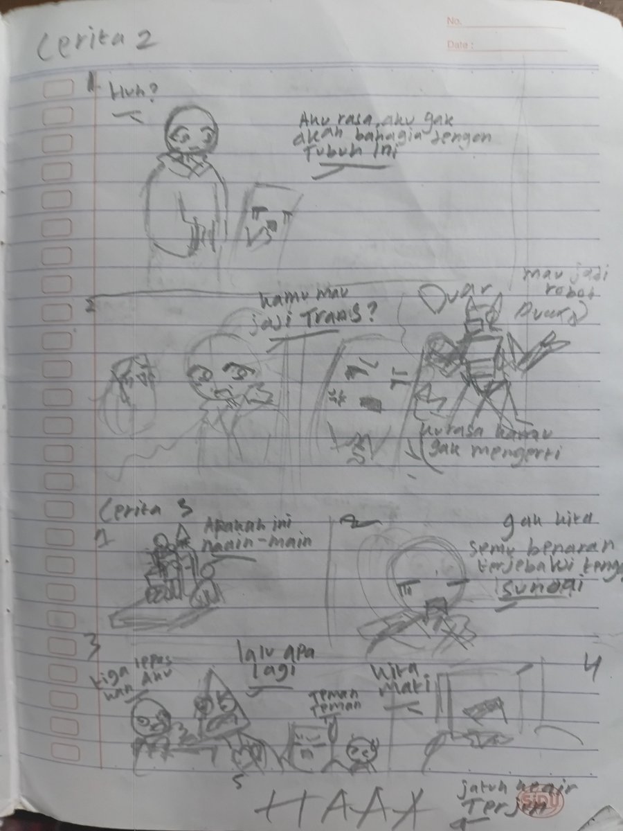 Whitemopi's tweet photo. Buku keramat dimana aku dibuku ini waktu kelas 7 tahun 2023. Aku membuat cerita mau aku jadi komik komedi https://t.co/9DCswO74yt