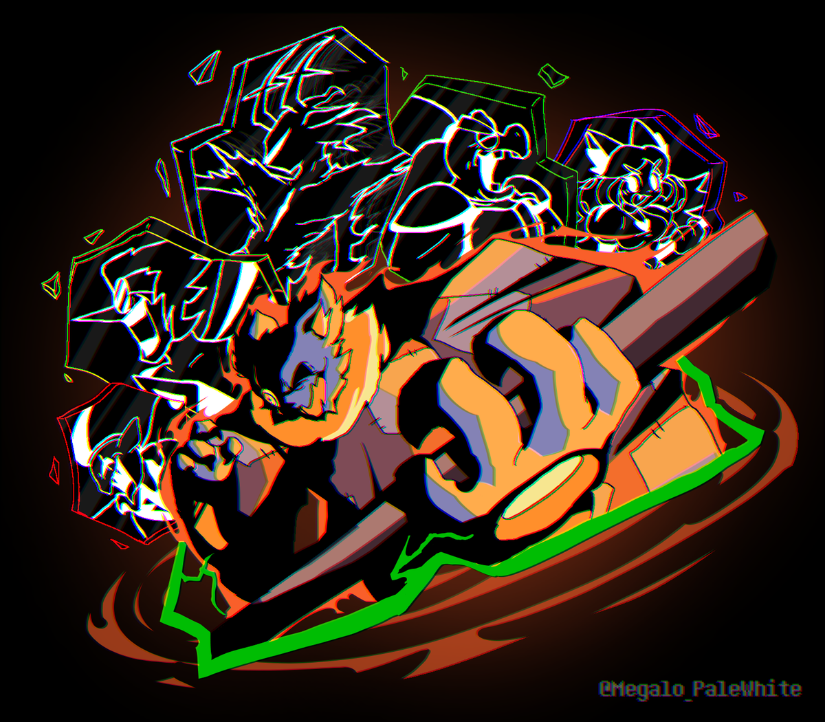 MegaloPaleWhite's tweet photo. Gotta be my favorite deltarune fan concept of all time please let this be real it would be so awsome🙏🙏
#deltarune https://t.co/dLM3ICo6or