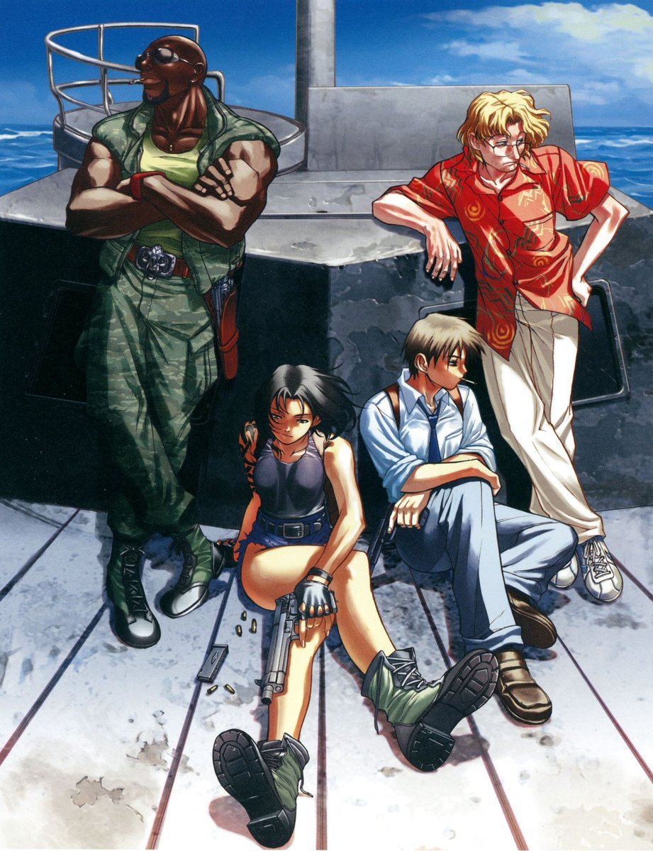Retroanimes_'s tweet photo. Black Lagoon artwork by Rei Hiroe https://t.co/u6HFrceRsb