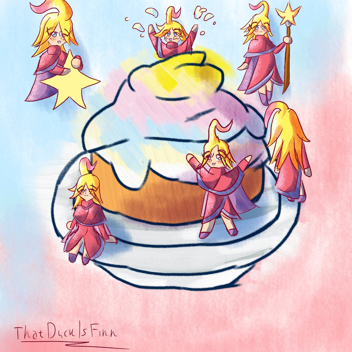 ThatDuckIsFinn's tweet photo. Cinnamon Rollyn
Рисовал давно, но мне эта фигня все еще нравится https://t.co/AQQbBNzcJM