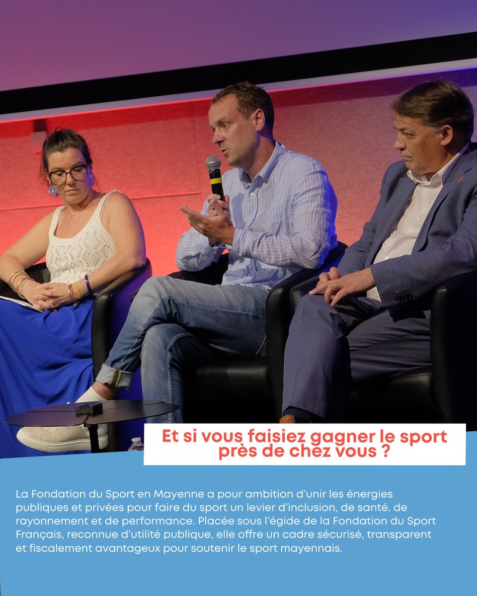 lamayenne's tweet photo. [#SPORT] 🏃 Le sport mayennais se construit aussi grâce à celles et ceux qui choisissent de le soutenir.
Découvrir la Fondation du Sport Mayenne 👉 https://t.co/ReQqVIZDYu
@cdos53 @fondationsport @medef53 https://t.co/e9Ef0Hhk2a
