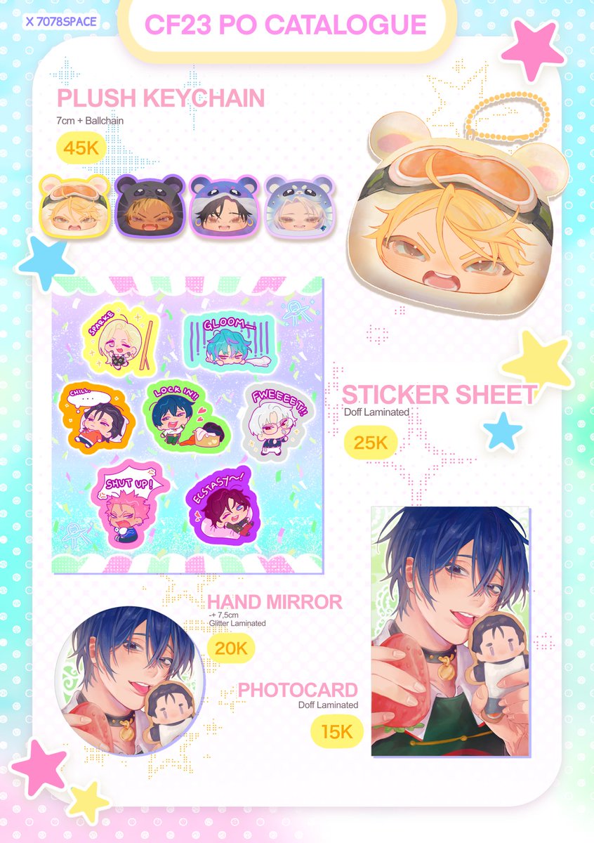 7078SPACE's tweet photo. 🩵&amp;🔄 appreciated !
7078SPACE’ #CF23 pre-order catalogue is now open 𖥔.ೃ࿔

🗓️ Aug 31 ~ 13 Sept
🔗 https://t.co/PMtESTVBQ7
🛒 PICK-UP ONLY ! (Mail order is not available yet)
📍 booth/table TBA

🛸꩜｡⋆  nijikrisis &amp; charisma house

#cf23catalogue #comifuro23 https://t.co/mPdSKRoq85