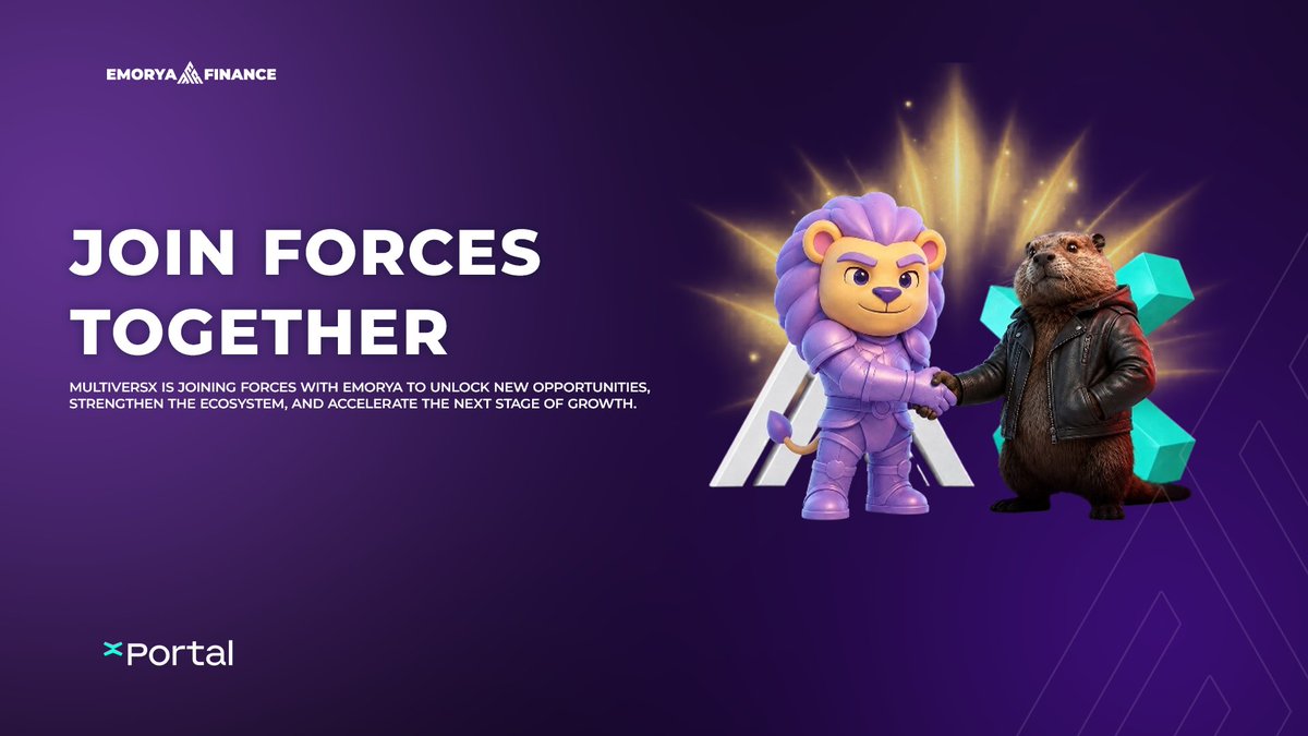EmoryaApp's tweet photo. Emorya × xPortal — joining forces    through The Force of Gravity 🚀

🤝@xPortalApp is joining Emorya’s The Force of Gravity campaign, creating a dedicated connection between both ecosystems.

Users can earn even more XP through dedicated xPortal quests, connect their xPortal wallet, and progressively discover how to interact with and explore the vast Emorya ecosystem through the official wallet of the MultiversX ecosystem.

🎯 Complete challenges
⚡ Earn more XP
📲 Explore Emorya through xPortal quests
🏆 Climb the leaderboard and compete for rewards

Move. Learn. Earn.

Join The Force of Gravity 👇

https://t.co/ZEJ5kdsnbp