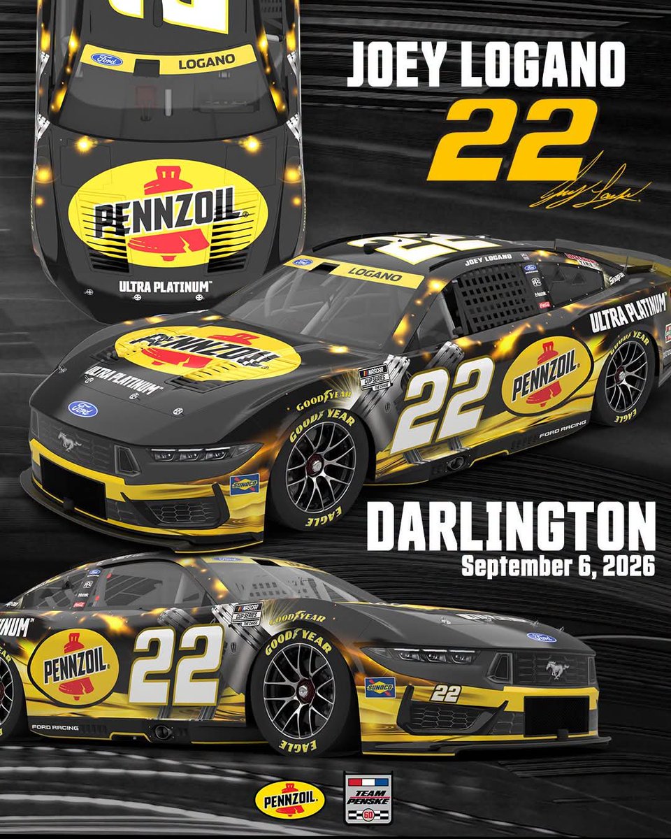 meekstyler_22's tweet photo. New Pennzoil
 scheme for Joey Logano's 

Darlington chase race. https://t.co/zKmPYxTwgJ
