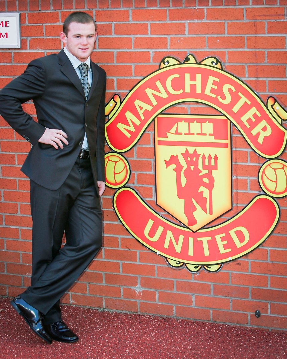 brfootball's tweet photo. 22 years ago, Manchester United signed Wayne Rooney. 

He spent 13 seasons with the Red Devils, won it all and became their all-time top scorer. 

One of one 💫 https://t.co/yycAHbxMBo