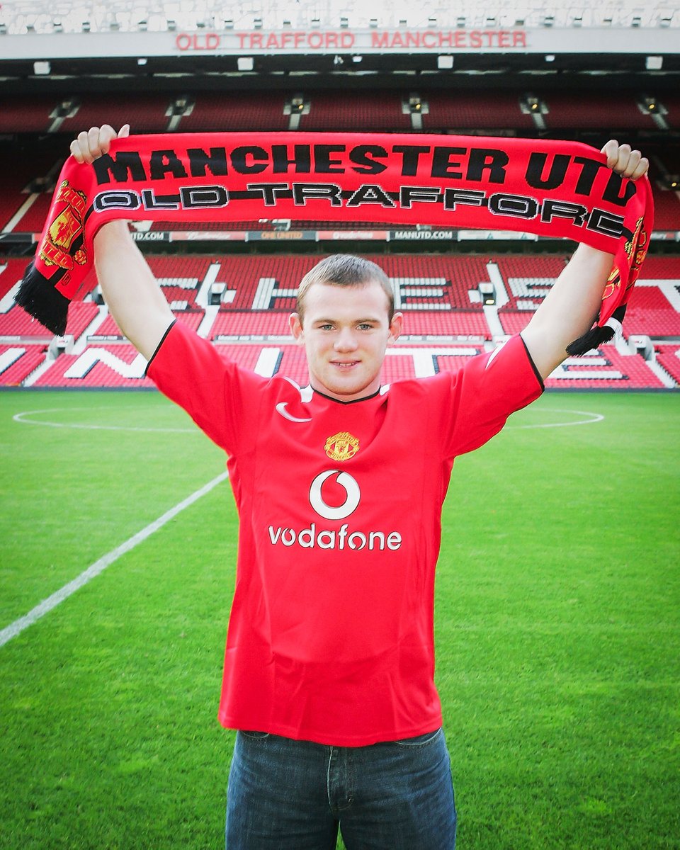 brfootball's tweet photo. 22 years ago, Manchester United signed Wayne Rooney. 

He spent 13 seasons with the Red Devils, won it all and became their all-time top scorer. 

One of one 💫 https://t.co/yycAHbxMBo