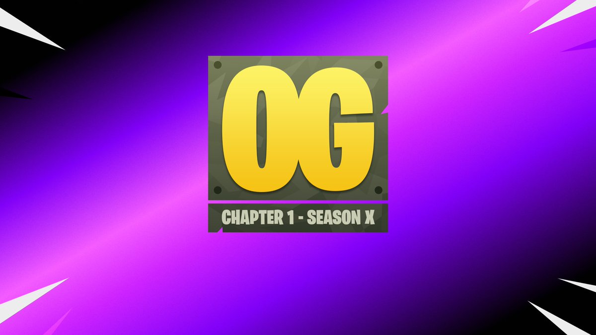 HYPEX's tweet photo. FORTNITE OG SEASON X ANNOUNCEMENT

"The Island is running Out of Time! OG Season X drops September 3, riding in on a Reality Wave with new locations, new weapons, and more." https://t.co/q4EVEAgtH6