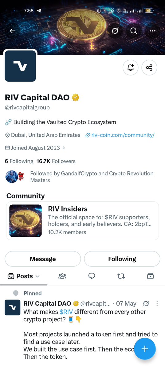 THEHR0's tweet photo. @rivcapitalgroup Following done all tasks completed 
Count me this opportunity 🙂 https://t.co/ufqslj26Ia