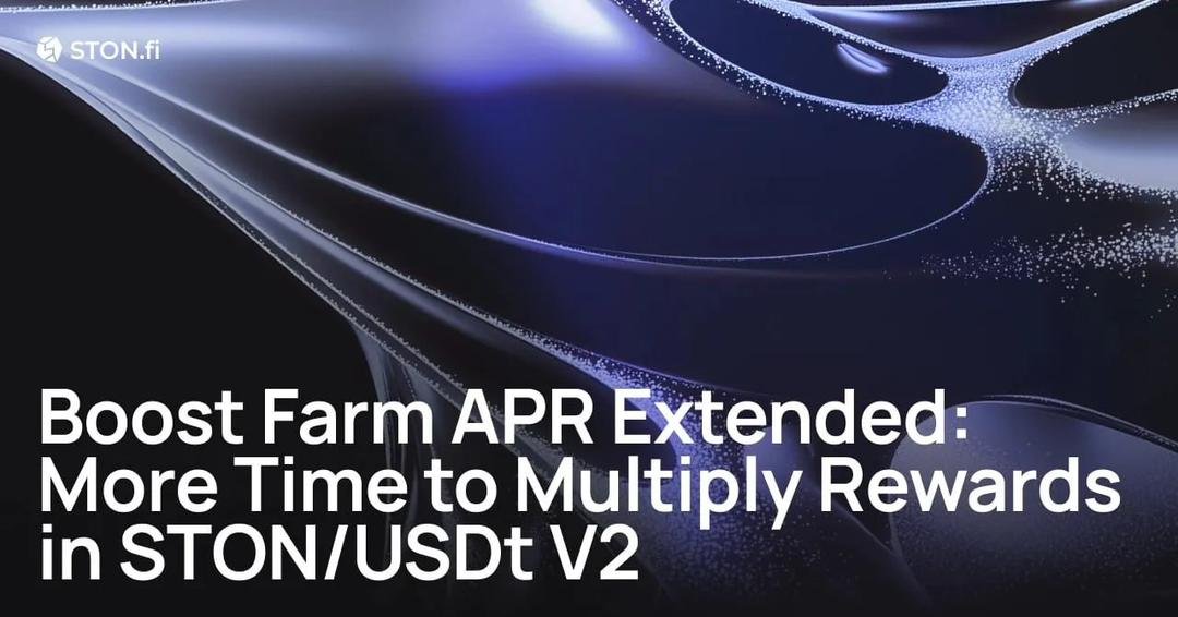 FBassey2277's tweet photo. The Boost Farm APR is getting another month!

If you’re staking STON and farming in the STON/USDt v2 pool, you can earn boosted farm rewards paid in STON. 💎 https://t.co/TW61OLyWGA