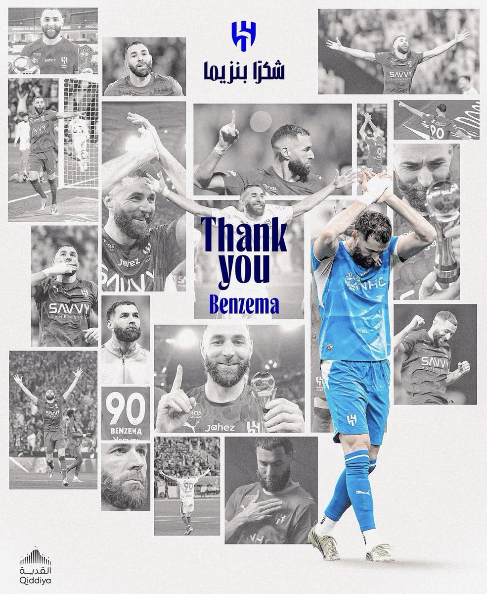 ActuFoot_'s tweet photo. 🚨🚨 OFFICIEL ! AL-HILAL ANNONCE LE DÉPART DE KARIM BENZEMA 🇫🇷 !!!!! 👋 

Il est LIBRE DE TOUT CONTRAT.

📸 @Alhilal_FC https://t.co/C2OrllodS6
