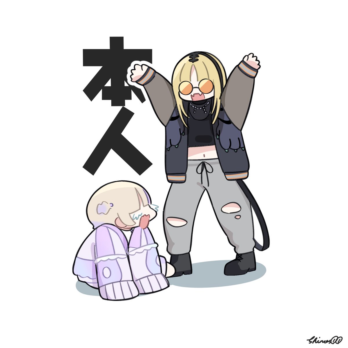shino_s01's tweet photo. 立場逆転する２人
#はじめ武勇伝 #ニコたん描いたん https://t.co/0Lg22pi9ks