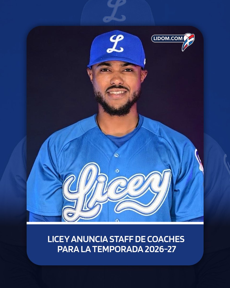 LIDOMRD's tweet photo. Los @tigresdellicey anunciaron el cuerpo técnico que acompañará al dirigente Gilbert Gómez durante la temporada 2025-26 de LIDOM. 

https://t.co/wruISYODSs

#LIDOM https://t.co/8Kht6YwNA2