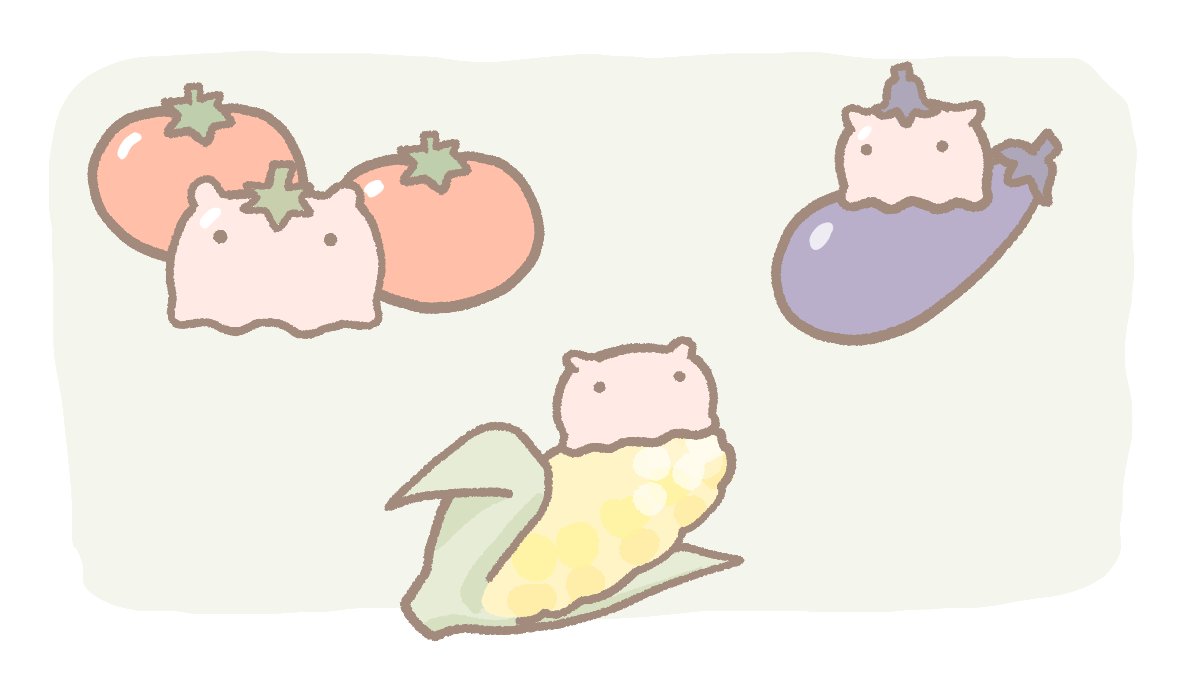 saurus0530's tweet photo. 野菜の日
おやさい食べようね🍅🍆🌽🐙 https://t.co/7s8w2TTK1R