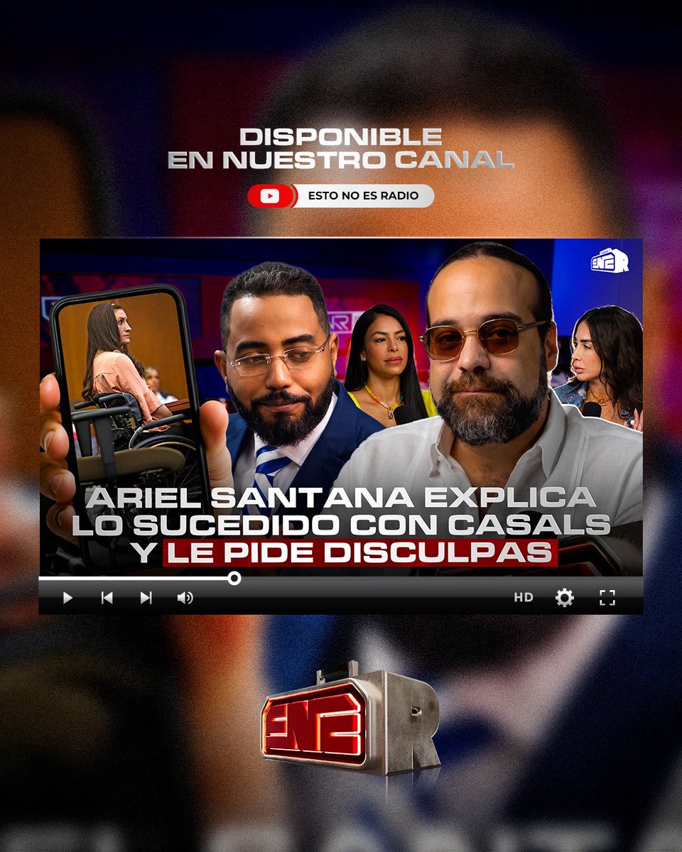 estonoesradioTW's tweet photo. ARIEL SANTANA EXPLICA LO SUCEDIDO CON PEDRO CASALS Y LE PIDE DISCULPAS https://t.co/lDEeQZpIlu 

#EstoNoEsRadio https://t.co/b9f7a5jqgn