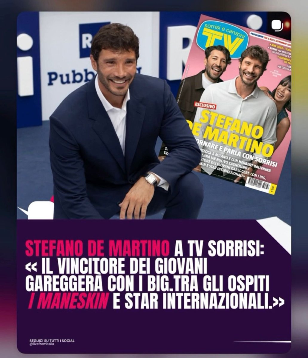 Mamaskinandmore's tweet photo. È ufficiale Stefano De Martino  annuncia il ritorno  dei Måneskin  come ospiti al Festival di Sanremo 2027  #mamaskinandmorefanclub #maneskinfanclub #maneskinfanpage  #maneskin #stefanodemartino #festivaldisanremo @thisismaneskin https://t.co/9qma4fJFt9