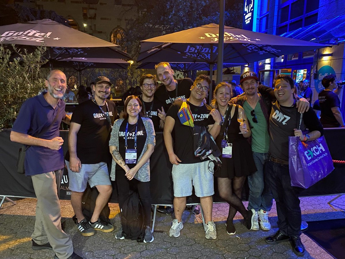 GrayZoneWarfare's tweet photo. One of the best things about @gamescom is meeting devs from other studios and just having some fun together!

Gamescom 2026 was an amazing experience. Thanks so much to everyone who shared it with us.

@bstategames @tarkov
@bohemiainteract @DayZ
@DeepWorlds_SA @beautifullight
@IncursionRR
@VOIDInteractive