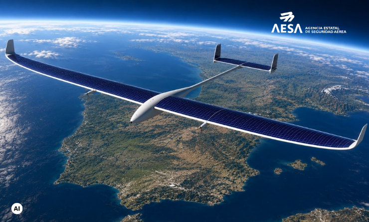 AesaSpain's tweet photo. 🆕🌌 @AesaSpain, en colaboración con @ENAIRE, ha lanzado una Guía para la tramitación de las operaciones no tripuladas #UAS #HAPS en el #espacio aéreo superior #HAO #estratosfera
👉 Toda la info en https://t.co/2nCzp1E0Uj https://t.co/FZwYzKA2Ha