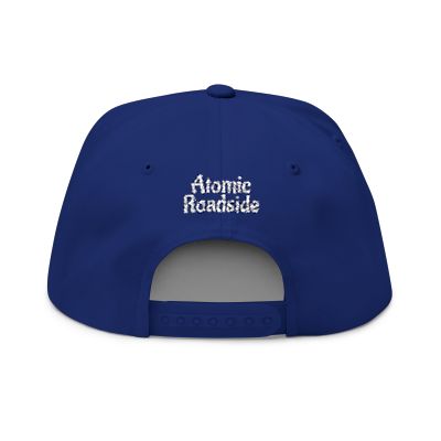 LlcAtomic's tweet photo. Royal shown + 5 other colors! Atomic Roadside flat-bill snapback. Shop: https://t.co/Q7N3VjtGfF https://t.co/92OL1G3f4f