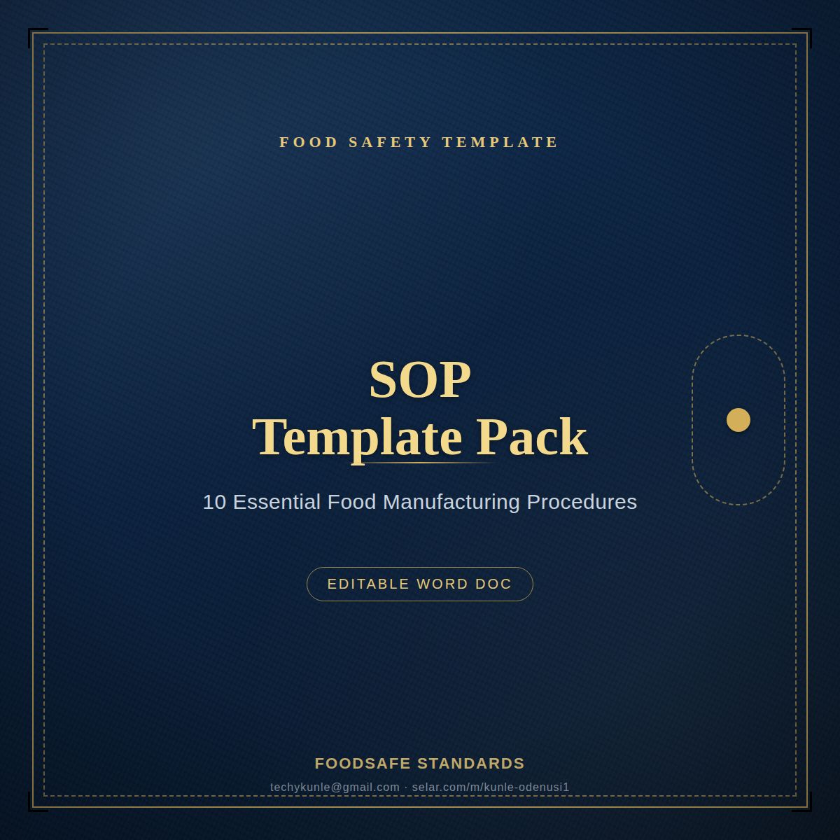 olamikunle's tweet photo. New: SOP Template Pack — 10 fully editable Standard Operating Procedures for food manufacturers (Sanitation, GMP, Pest Control, Allergen Control &amp; more). Pairs perfectly with our audit checklists.

Get it here: https://t.co/66o8D6ZlVc

#FoodSafety #GMP #SOP https://t.co/q483EfHe7q