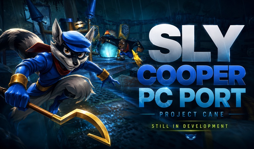 AmigamagazineGA's tweet photo. Sly Cooper is coming to PC through Project Cane, an unofficial native PC port of the PS2 classic. New gameplay shows real progress, but it’s still in development. Here’s what we know so far. #SlyCooper #RetroGaming #PS2 https://t.co/8T2zDEXbIr https://t.co/LZDwRVhH52