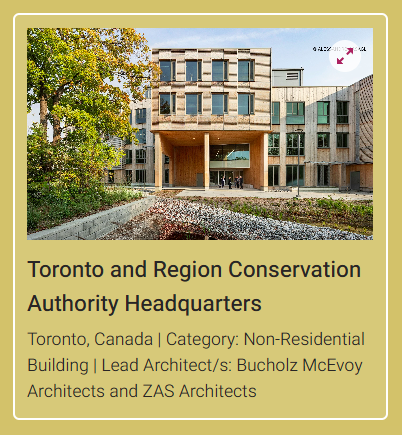 elementfiveco's tweet photo. 📢 Vote for the TRCA project in the WoodPoP DARA Awards! 📢 The Toronto and Region Conservation Authority headquarters is in the running for the woodPoP DARA People’s Choice Award 2026.

Element5 is proud to have supplied the CLT.
Cast your vote today! https://t.co/t8hWUUvYQJ https://t.co/vSZ8nlAmG7