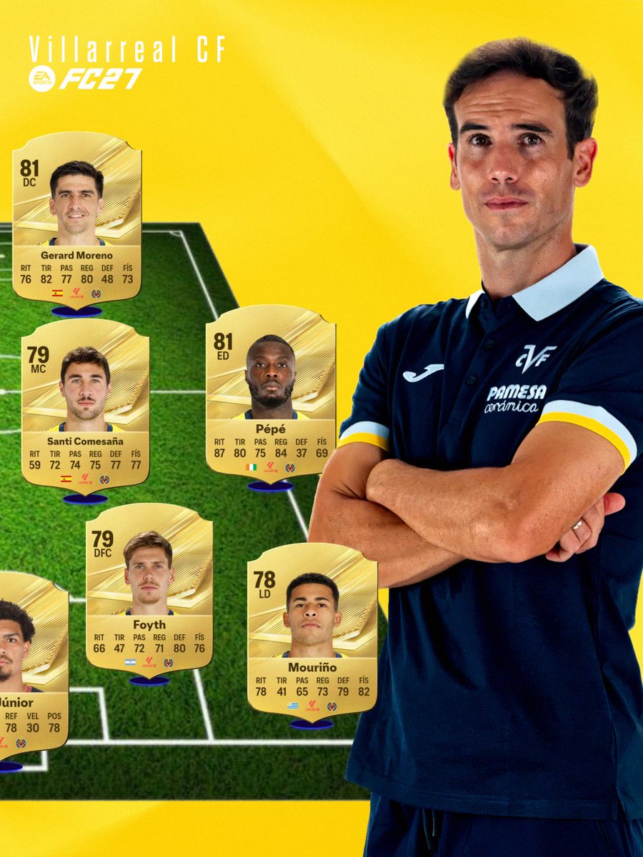 CVFeSports's tweet photo. Este es nuestro 𝐁𝐄𝐒𝐓 𝐗𝐈 en EAFC 27 Ultimate Team 💛

Y tú, ¿Cambiarías a alguien? 👀 https://t.co/9fHRISN03w