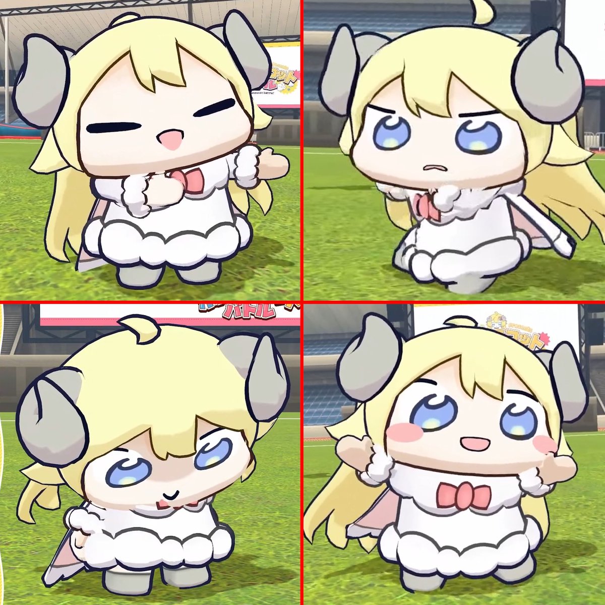 maqua_3710's tweet photo. 喜怒哀楽おしまい屋さん🐏
わためぇに似て表情豊かで可愛い✨
#ホロマスコットバトル #ドドドライブ https://t.co/KziSalgMXp