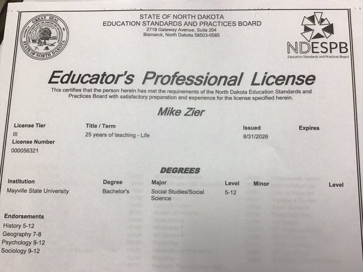 ZierMike's tweet photo. 💥 thanks to the ND Legislature got this bad boy 2 years earlier 💪 
And before people spaz out, this is public record anyone can look this up, and rightfully so https://t.co/4Bv90t2xAK