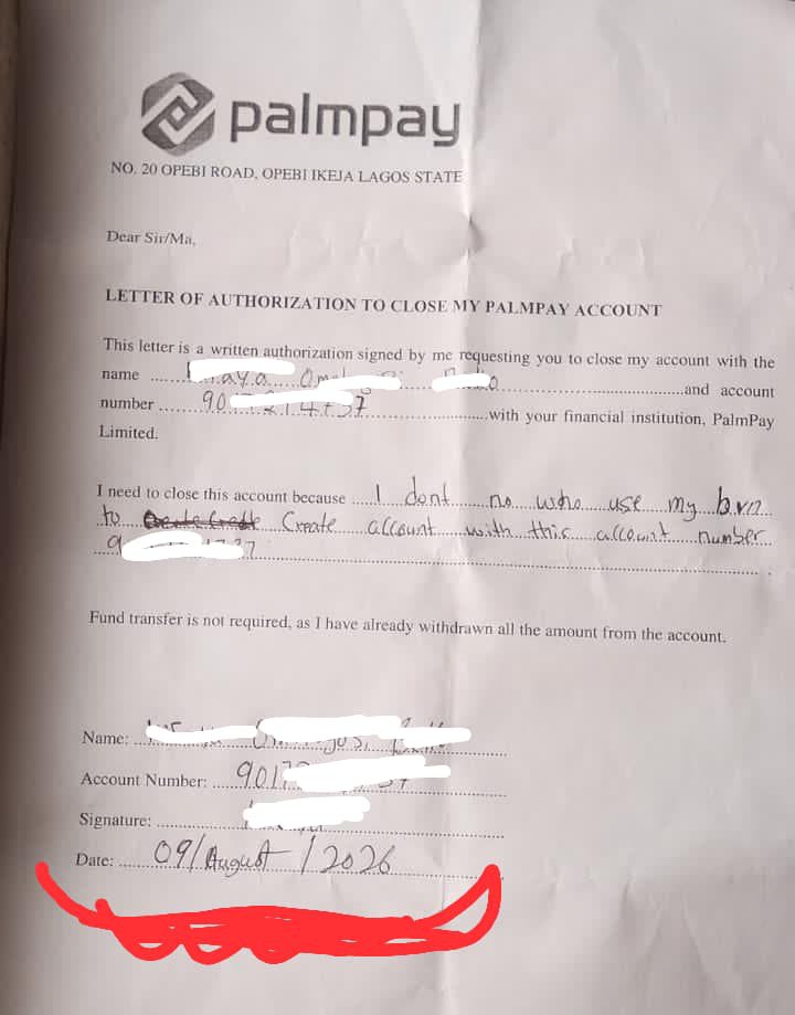 orimolusimedia4's tweet photo. @palmpay_ng Close unauthorized account past a month you refuse https://t.co/8p7TPwsCOm