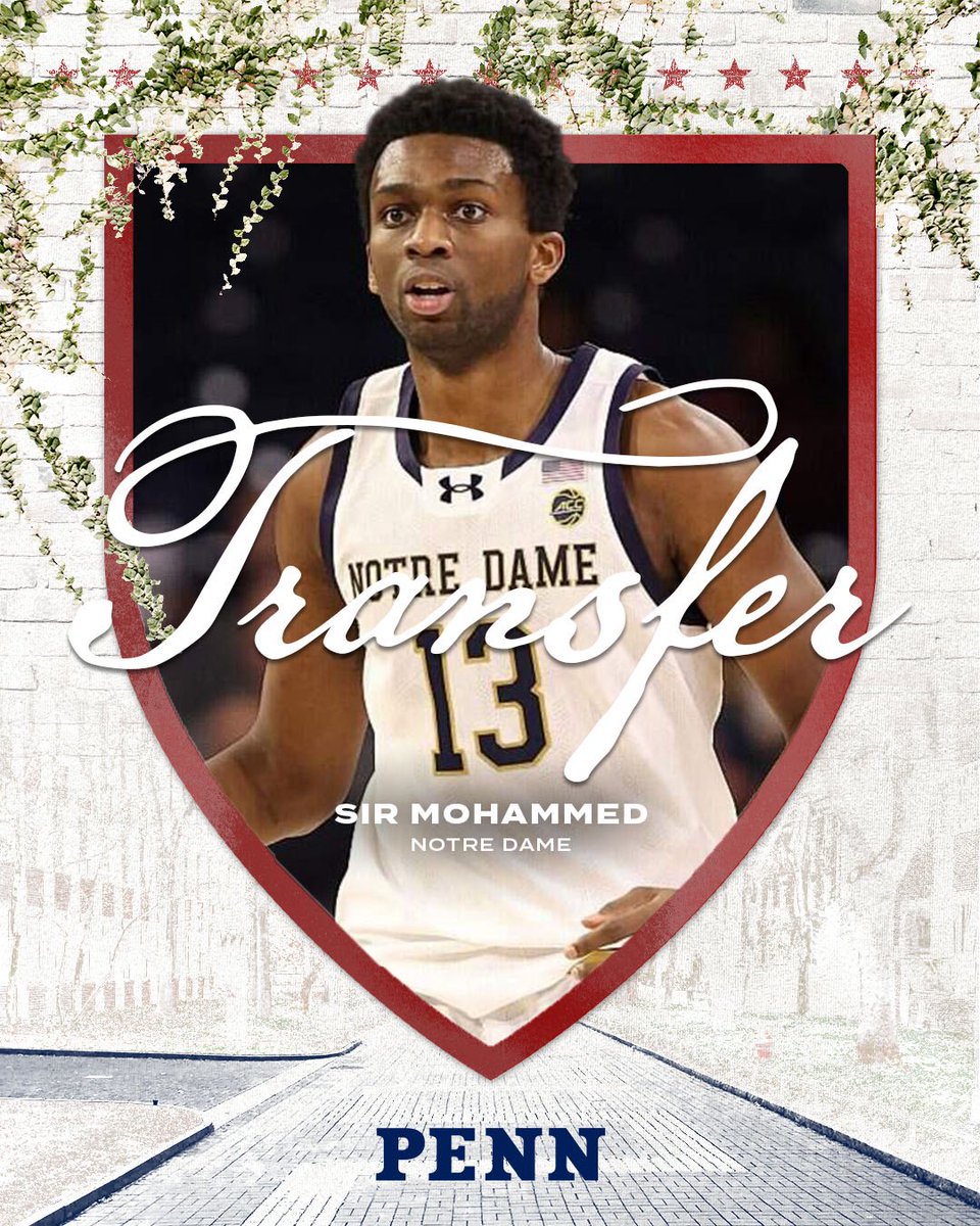 PennMBB's tweet photo. Yes𝗦𝗜𝗥 👏 

Welcome to Penn, @thesirmohammed!

#FightOnPenn https://t.co/vpOea4dFcd