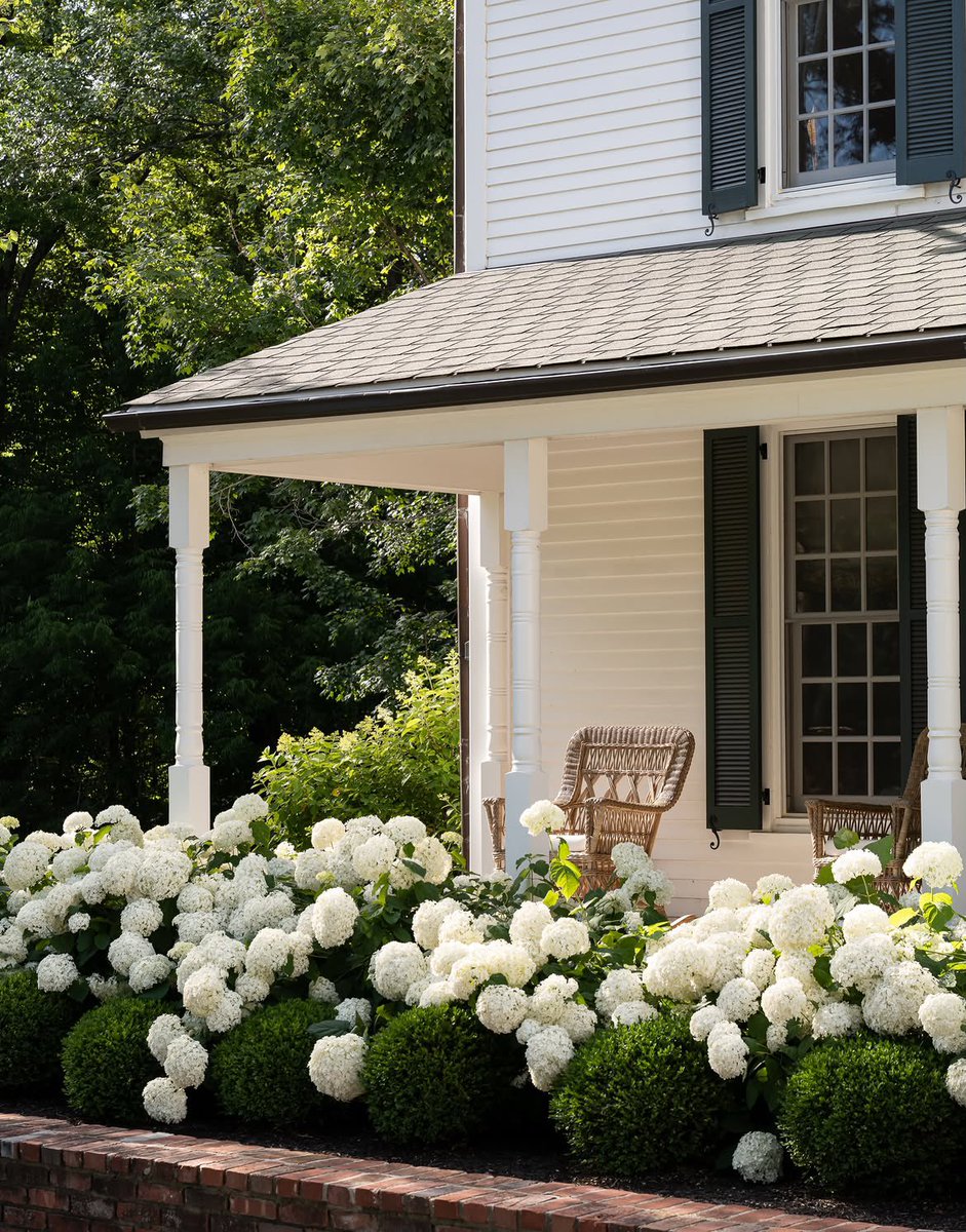 prep_propaganda's tweet photo. All homes should have wraparound porches and covered in hydrangeas https://t.co/n1G7VMlqEy
