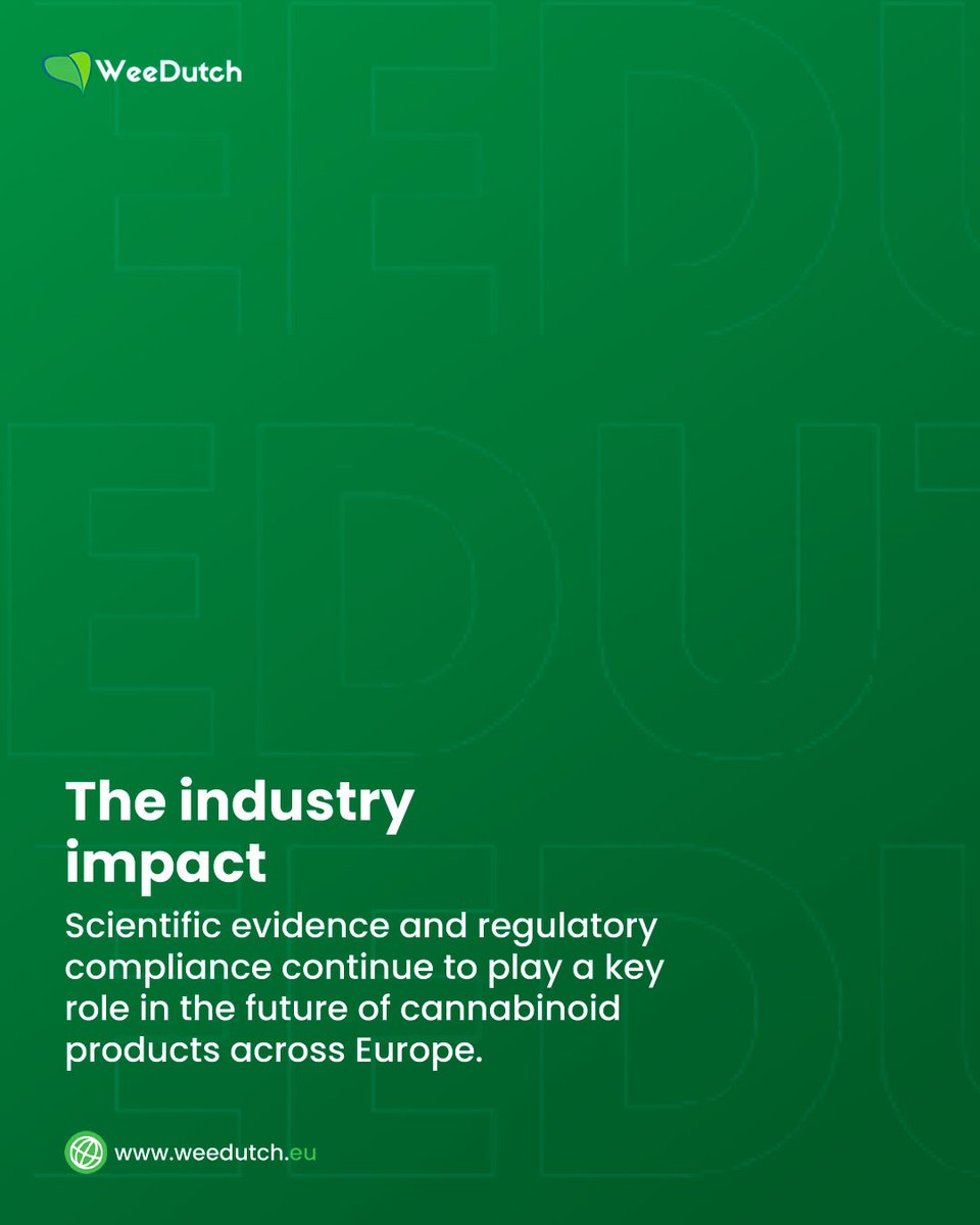 DutchWee's tweet photo. EFSA's latest update on CBD as a Novel Food reinforces the importance of generating robust scientific evidence and maintaining high manufacturing and quality standards. 

For manufacturers and brands. https://t.co/zA13cdYbGe
