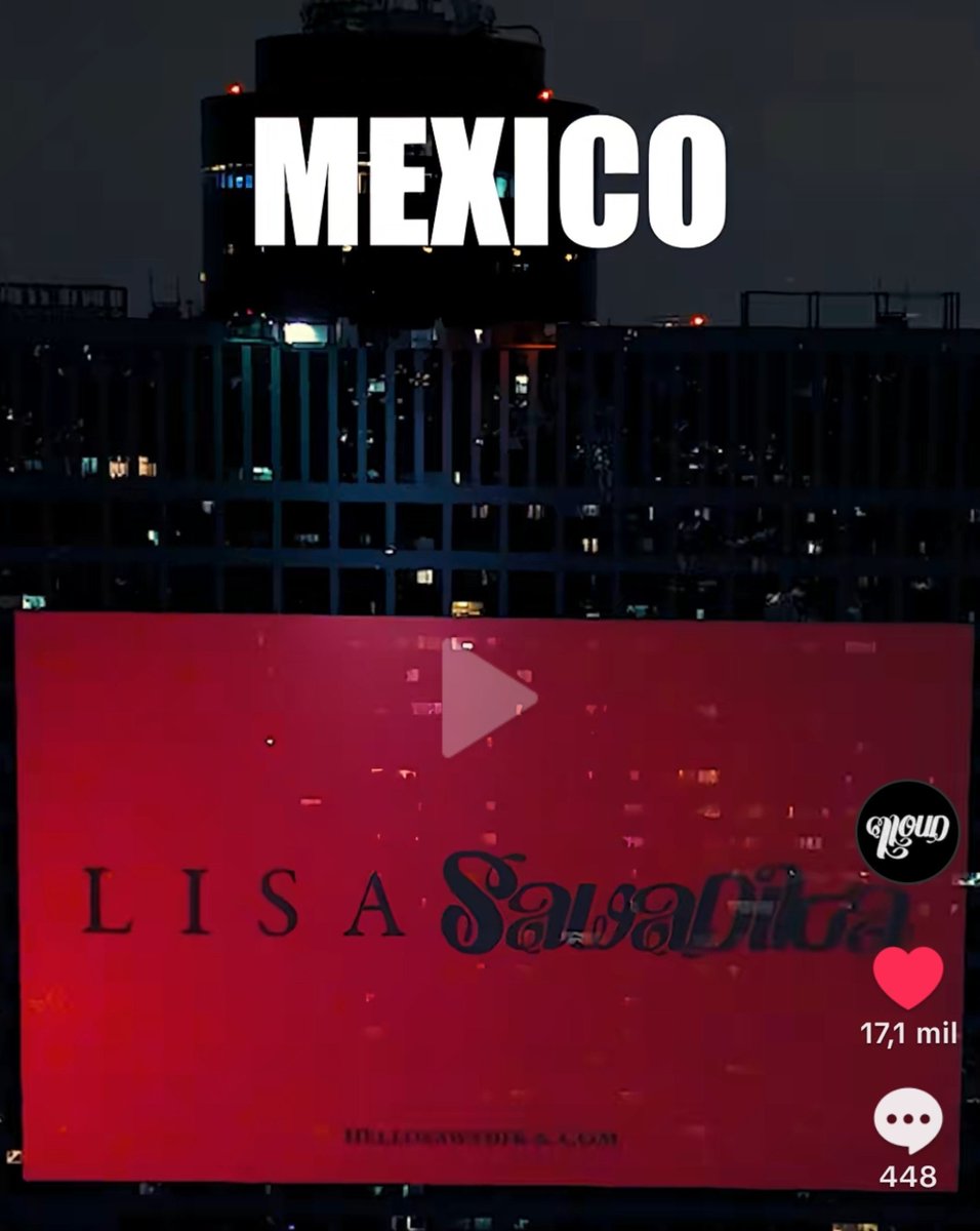 LISABPMEXICO's tweet photo. 📌 | Yujuuu en el radar de #LISA . 🇲🇽 Vayan a dejar sus comentarios 

#LISA_PRESSPLAY #LISAxSaWaDiKa
@wearelloud @sonymusicmexico https://t.co/iiA0qfDLt0