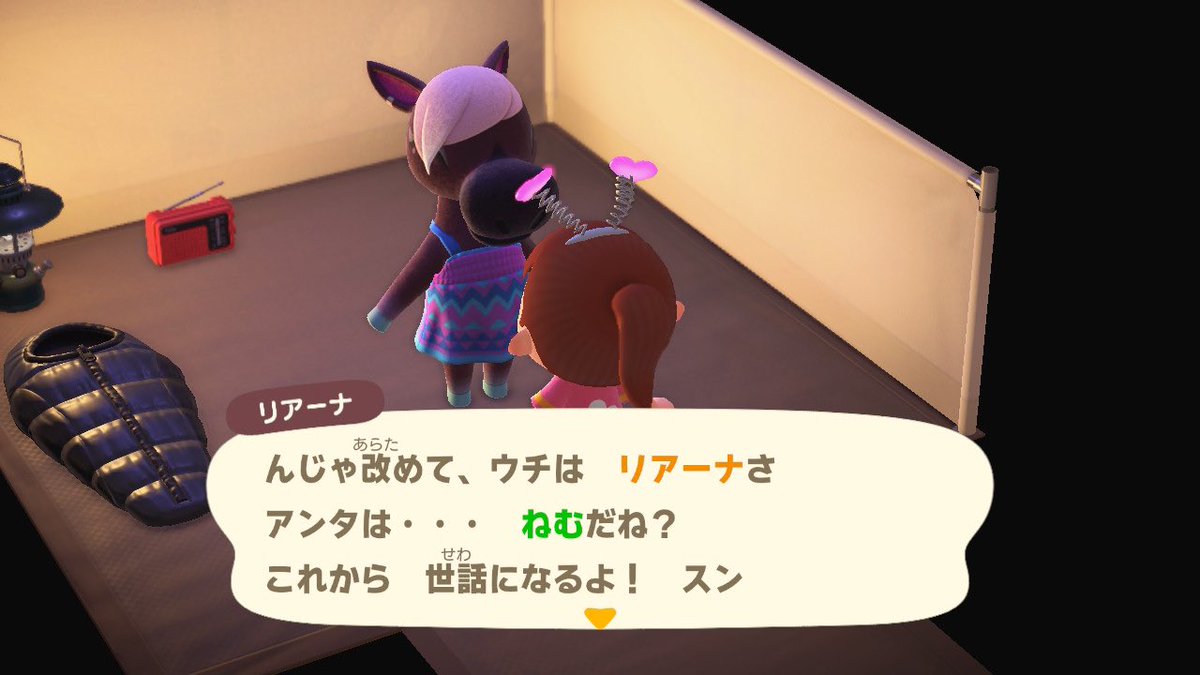 mid_thetis's tweet photo. 1週間振りのあつ森なので
1週間前の日付で𝙸𝙽してます笑

キャンプサイトに元初期住民だった
リアーナが来てた😳
(こんなコトってある❓)

実は住民の中で彼女しか
写真を1枚しか持ってなくて。
それで再び戻ってもらうコトに。
だけど彼女は私のコトを覚えてないみたい😅

また新たに思い出作ろ😊 https://t.co/yoC8fCey9g
