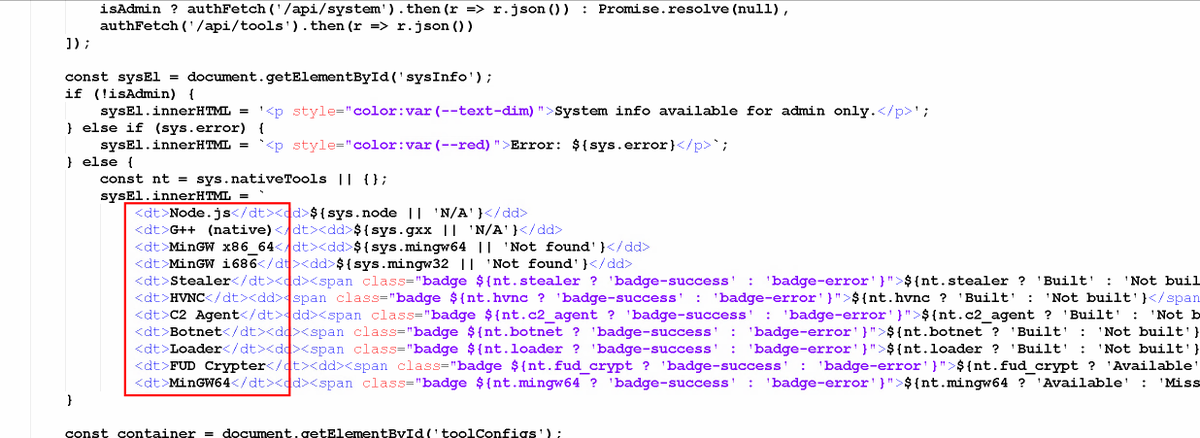vmray's tweet photo. 🔍 Home path leak in infostealer links developer to ransomware
🔗 Report:
https://t.co/bA5oLoYpNv

The stealer, written in Rust, is called "Zer0day Stealer" and contains the string "/home/tcherber/.cargo/" baked into the binary as part of the build process.

A search for this string reveals earlier versions of the stealer, as well as an unrelated ransomware called "ENIGMA Locker". The developer is also likely behind a remote-control HVNC sample that is often deployed alongside the stealer, as it contains the same home path and has a compilation timestamp within seconds of other related samples.

In general, the compilation times reveal that all found executables were built within the span of a few weeks. The search also uncovered other files: a dropper written in C, another written in Rust, and a PowerShell loader that abuses certutil, all of which drop a variant of the same stealer and HVNC sample.

💡  In a nutshell:

- The stealer exfiltrates data such as crypto wallets and browser credentials
- The HVNC sample comes with a hardcoded password ("Admin@2024") and uses a single-byte patch to hide from AMSI and ETW
- The same home path also appears in the recently discovered "ENIGMA Locker" ransomware
- New versions of the stealer show small changes, ranging from a new C2 address to file-extension-based exfiltration (e.g., Office documents and VPN configuration files), suggesting that the malware is still under active development
- There is also a dropper likely written in C and compiled with GCC, as well as another written in Rust, which contains the same Cargo path and appears to accept optional arguments for a different payload URL
- Another version of the dropper suggests that the developer may have used a different machine to build the samples, as the path has changed to "/root/.cargo"
- C2 interface leaks additional information about cross-platform builds (Windows, Linux and MacOS) and other samples titled “FUD-Crypter”, “Botnet” and “C2 Agent”
- In general, strings like pdb filenames, build paths and other artifacts can leak useful information for attribution or finding related samples