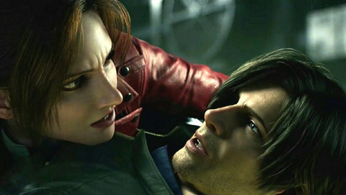 quotesbycleon's tweet photo. In the middle of chaos Claire and Leon be like https://t.co/SD1qI10w2N
