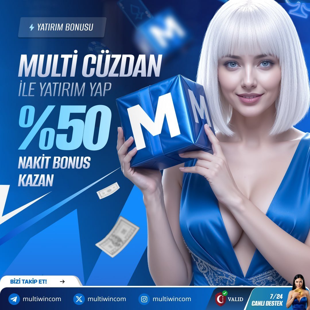 multiwincom's tweet photo. 💎 MULTİ CÜZDANA ÖZEL %50 YATIRIM BONUSU

⚡️ Cüzdan ile hızlı ve kolay yatırım yap, 

Bir de yatırımına %50 ekstra nakit kazan!

⌛ MULTI CÜZDAN MIN YATIRIM 200 TL https://t.co/ZDPbjnIT3C