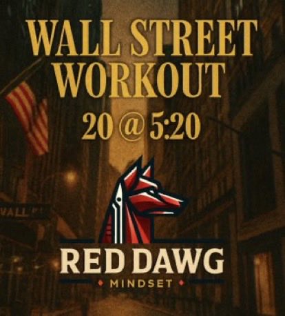 RedDogT73's tweet photo. Good Morning 
Get your morning Routine going 
The 20@520 starts again today which leads k to the #630club. 
Control what u can control! https://t.co/r2Mrm5AVO9