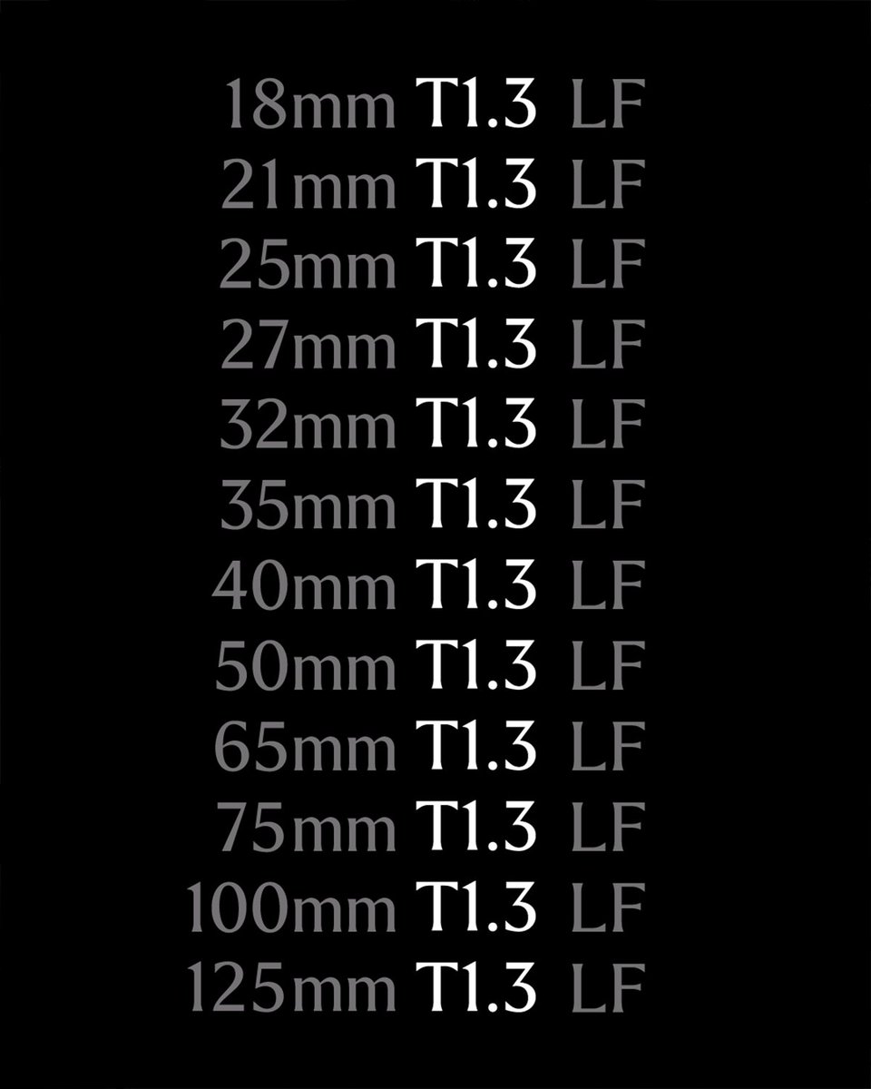 Sigma_Photo's tweet photo. Sigma is pleased to announce the launch of the 21mm T1.3 LF, 100mm T1.3 LF and 125mm T1.3 LF, the latest additions to the Aizu Prime Line, our large-format compatible cine lens line.

The large-format cinema lens line achieves a T1.3 aperture across all focal lengths.

Lineup: 21mm T1.3 LF, 100mm T1.3 LF, 125mm T1.3 LF
Mounts: PL Mount, Sony E-mount
Available starting in Fall 2026.

Click the link below to learn more:
https://t.co/YTne4gPxFW

#Sigma #SigmaCinelens #SigmaAizuPrime #madeinaizujapan