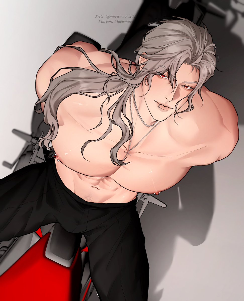 muewmuew2025's tweet photo. Do you like Sylus with piercings? 😈😈😈 #Sylus #Loveanddeepspace #Sylusfanart https://t.co/jht4Naezvh