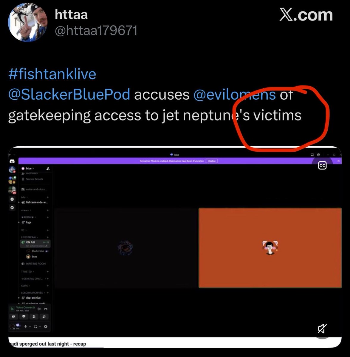 slime2thebone's tweet photo. @httaa179671 @SlackerBluePod @evilomens Don’t forget what’s actually important in all of this… https://t.co/ZArNLqkAHb