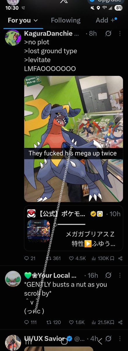 sleepingtreeJP's tweet photo. Bro got a bad mega then nutted on. https://t.co/WNAip5WmyL