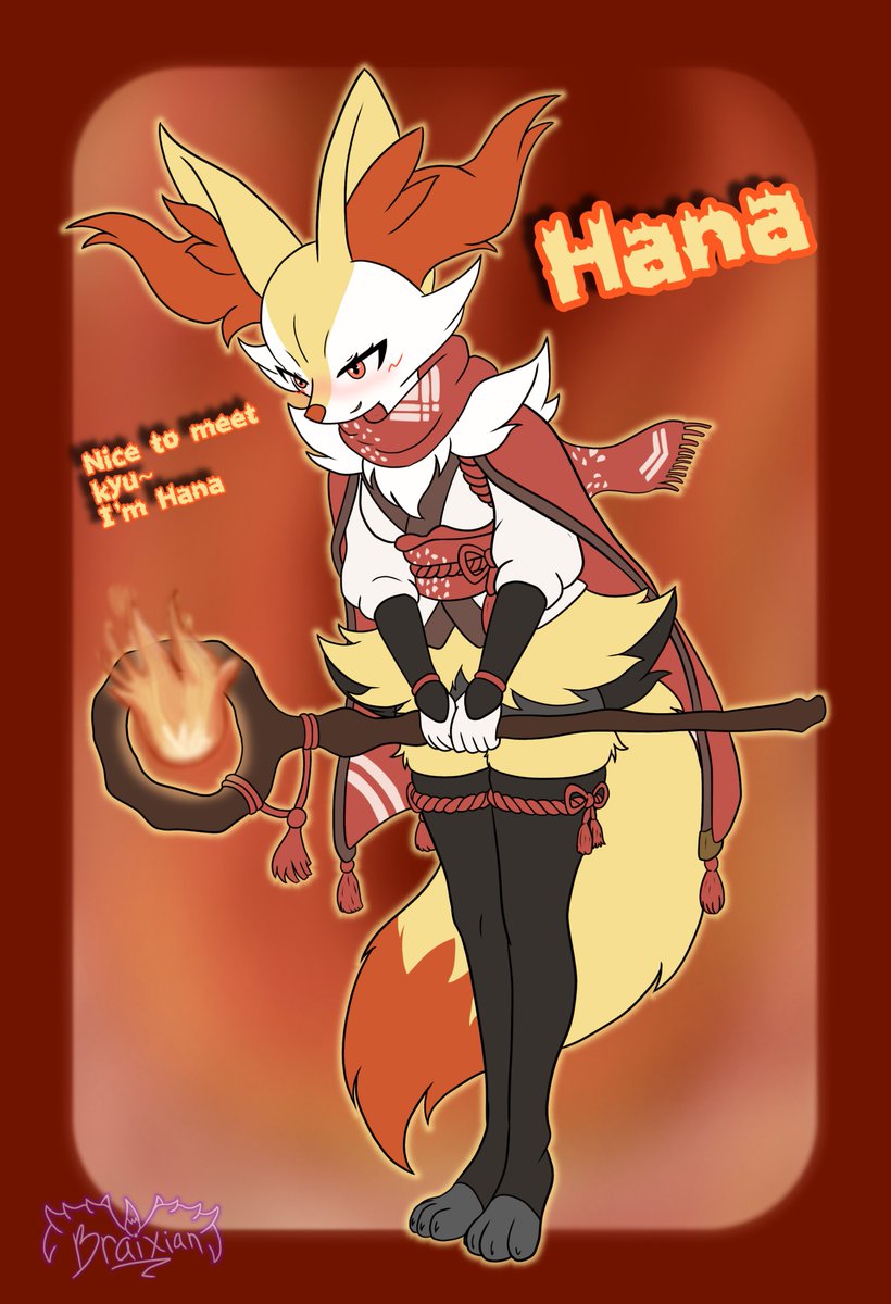 Braixian's tweet photo. Shoot, accidentally did the wrong version x3c
Here's the right one for @Number6boi 
She's such a kyutie 🥰 https://t.co/Ml76XSPwiA
