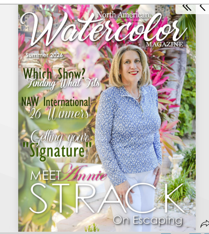 AnnieStrack's tweet photo. WOW!! I'm absolutely THRILLED to be featured in the summer issue of North American Watercolor magazine! Check out the article about Caribbean Art Escapes!     https://t.co/0BoIrsQt8D
#caribbeanartescapes #artworkshop #travelingartist https://t.co/sHbqCl9ZrC