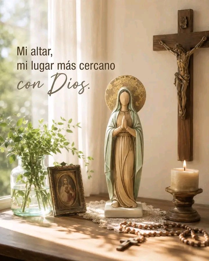 chavez79805's tweet photo. Dios te salve, María 
llena eres de gracia;
el Señor es contigo.
Bendita Tú eres 
entre todas las mujeres,
y bendito es el fruto de tu vientre, Jesús. 
Santa María, 
Madre de Dios,
ruega por nosotros, pecadores,
ahora y en la hora de nuestra muerte. 
Amén 

Familias Unidas 🤍 https://t.co/7Gtbd5GfQo